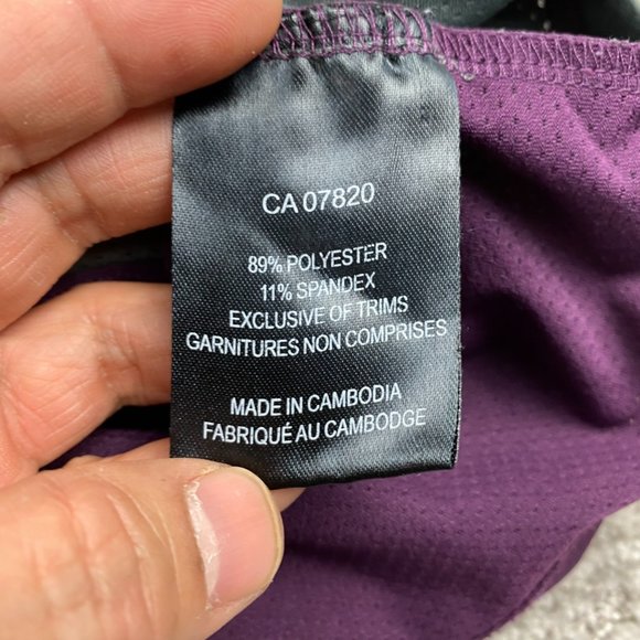 FILA F4 Athletic Shirt Men Large L Purple Gray Polyester Running Gym Workout - Picture 6 of 11